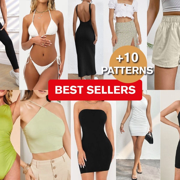 Sewing Patterns | Top Pattern | Dress Pattern | PDF Sewing Pattern | Easy Women Pattern | A0 Sewing Pattern