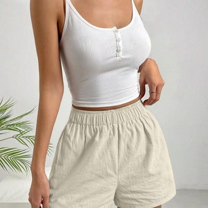 Sewing Pattern Shorts XS-XXXL Women's Elastic Short High Waist Shorts