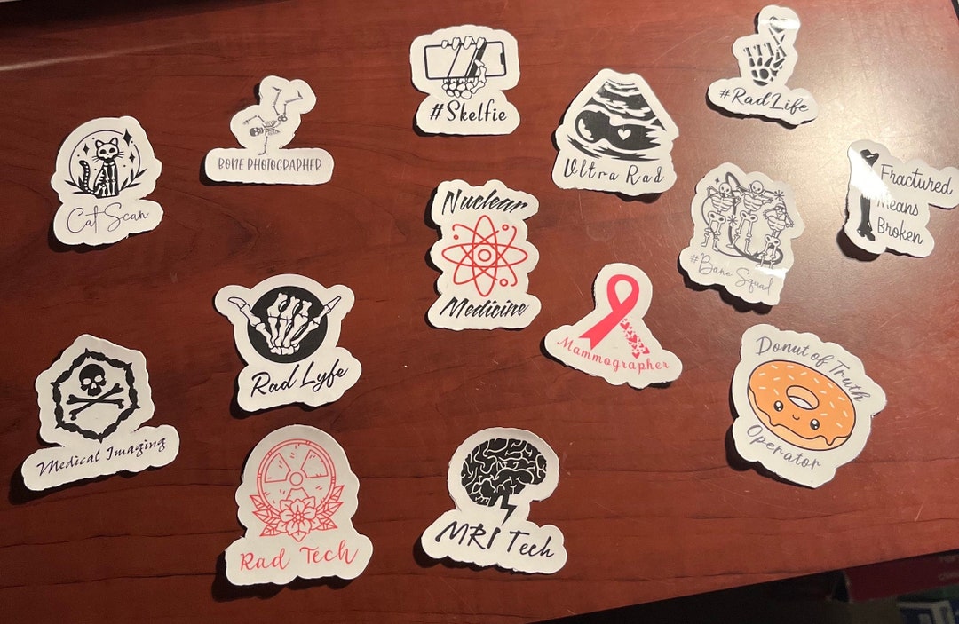 Xray Stickers 14 Pack Etsy