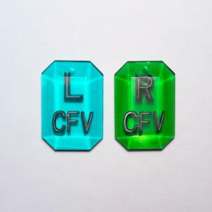 Custom Rectangle Gem X-ray Markers Set of 2