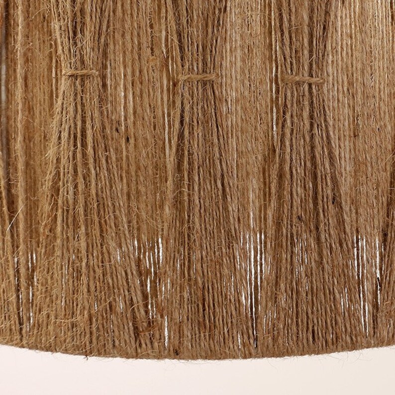 Jute Pendant Light. Jute Lamp Shade. Jute Light. Jute Lamp. Etsy