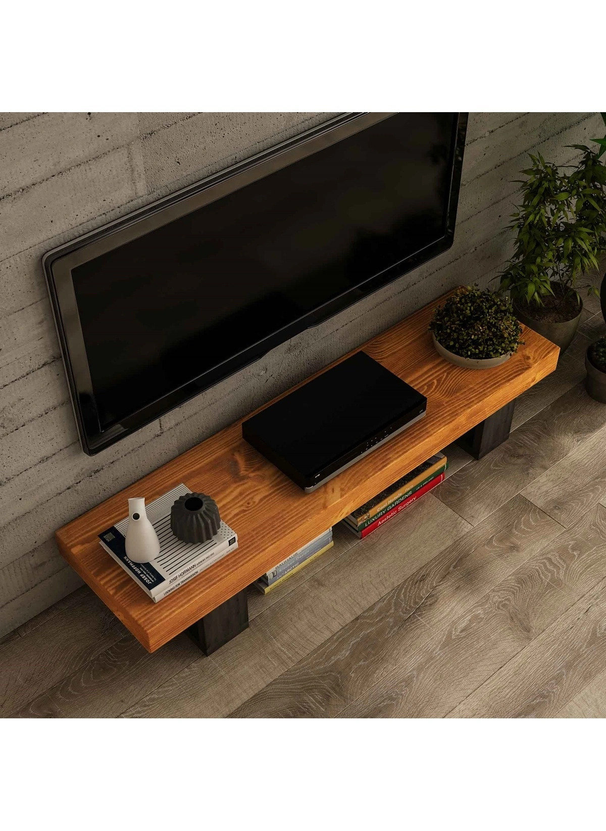Live Edge Tv Stand. Solid Wood Tv Stand. Wood Tv Console. Tv Etsy Canada