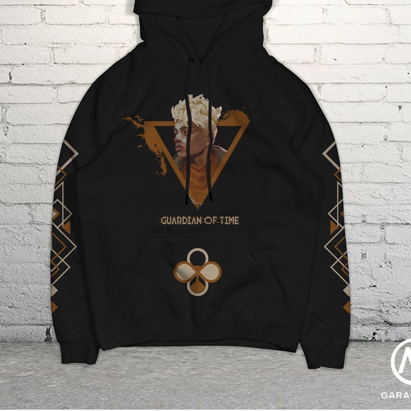 Unisex Oversize Arcane Ekko Black Hoodie, League Of Legends Charecters Hoodie