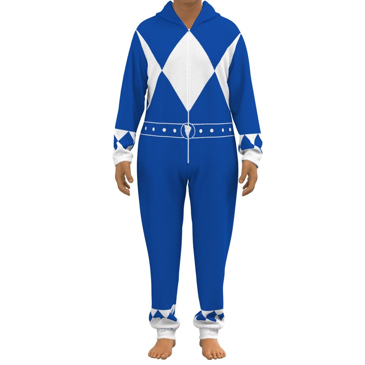 Blue Power Rangers Costume Etsy