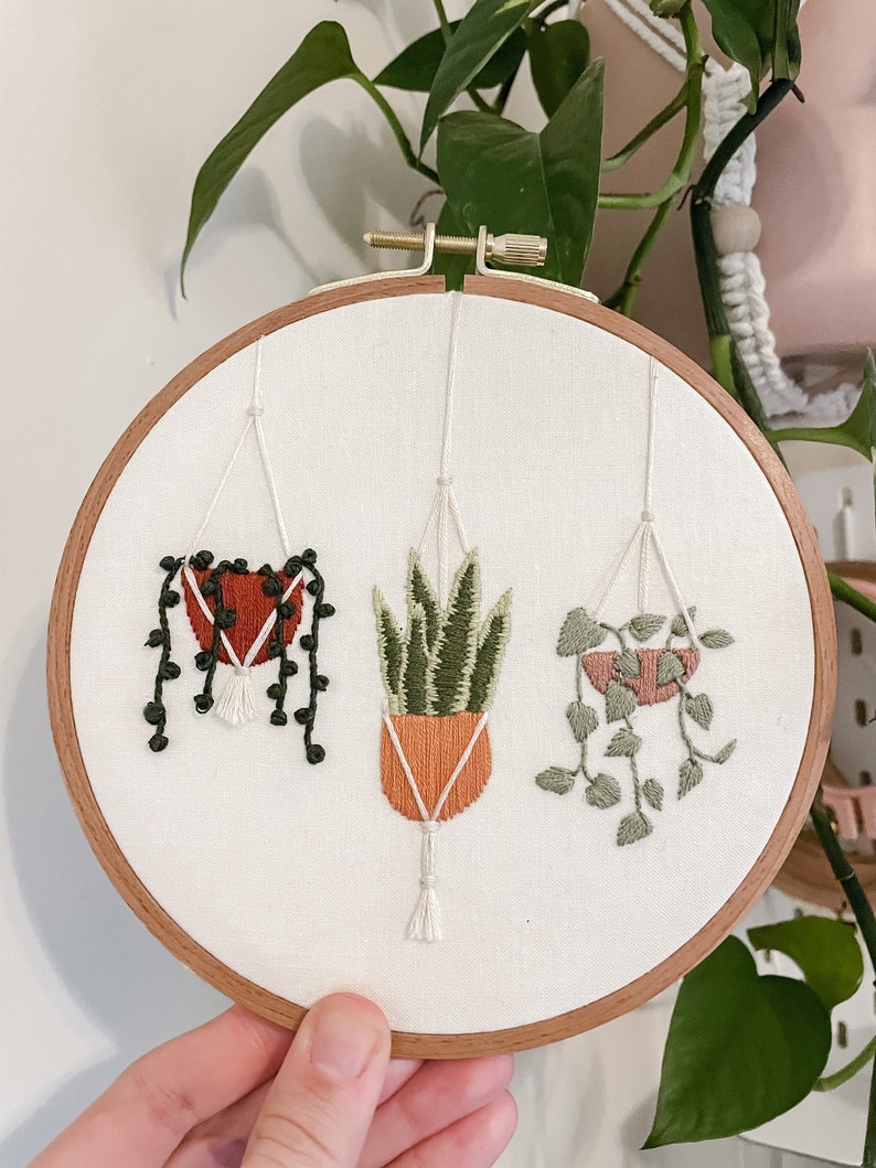 Hanging Houseplant Trio PDF Guide Macrame Hanging Plants Etsy