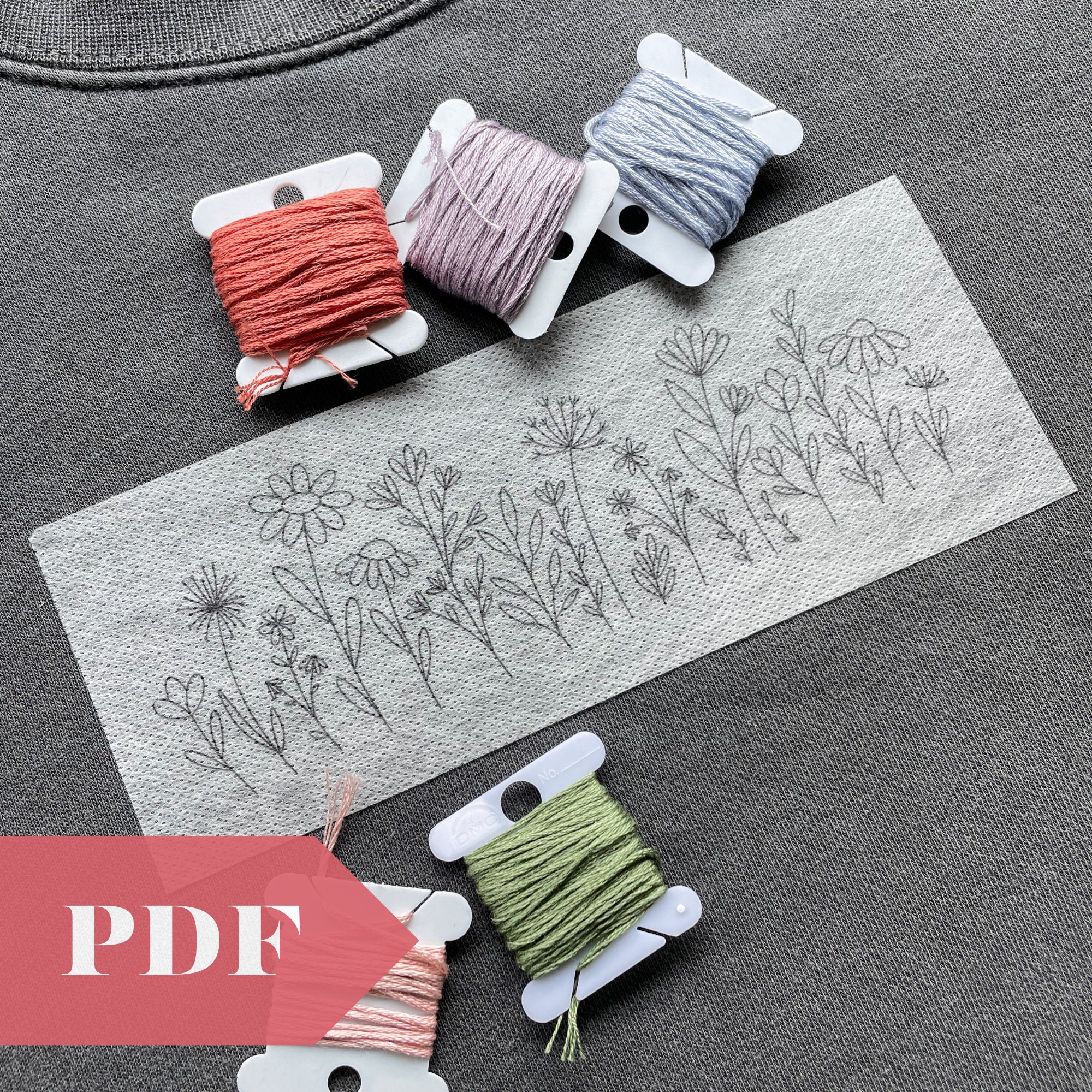Embroidery Transfer Paper, Patterned Transfer Paper, Manual DIY