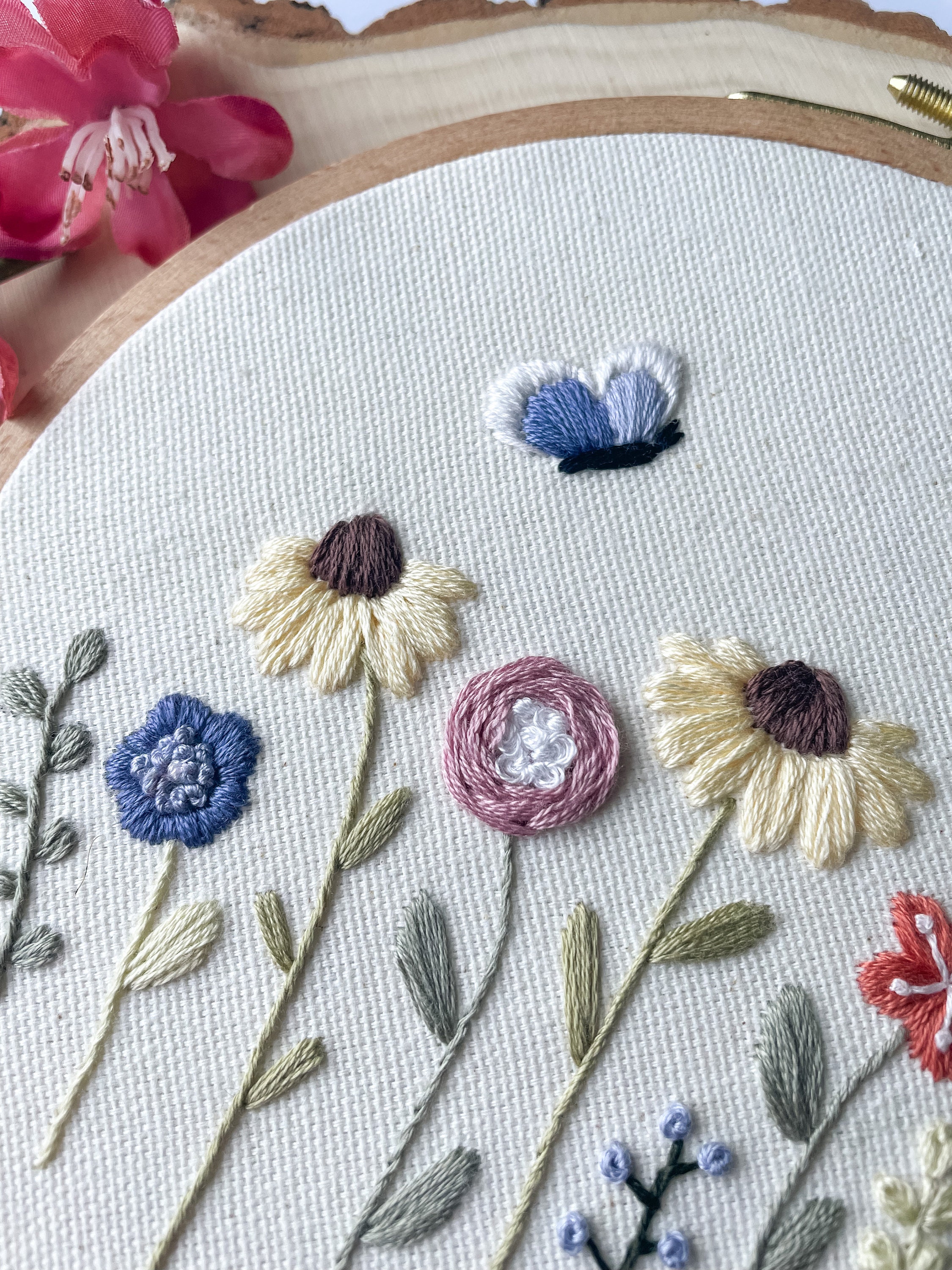 Whimsical Wildflowers PDF Embroidery Guide, Instant Digital Download ...