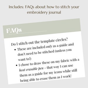 2024 Weekly Embroidery Journal PDF Guide, Stitch Your Year's Memories, Calendar Embroidery Walkthrough, Daily or Monthly Stitching image 7