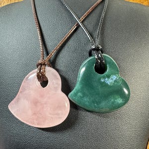 Crystal stone heart pendant, choker, clavicle, necklace