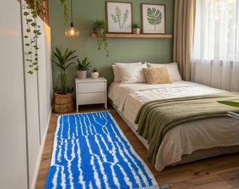 wool runner Rug – Handmade Hallway Carpet – Beni Ourain Rugs