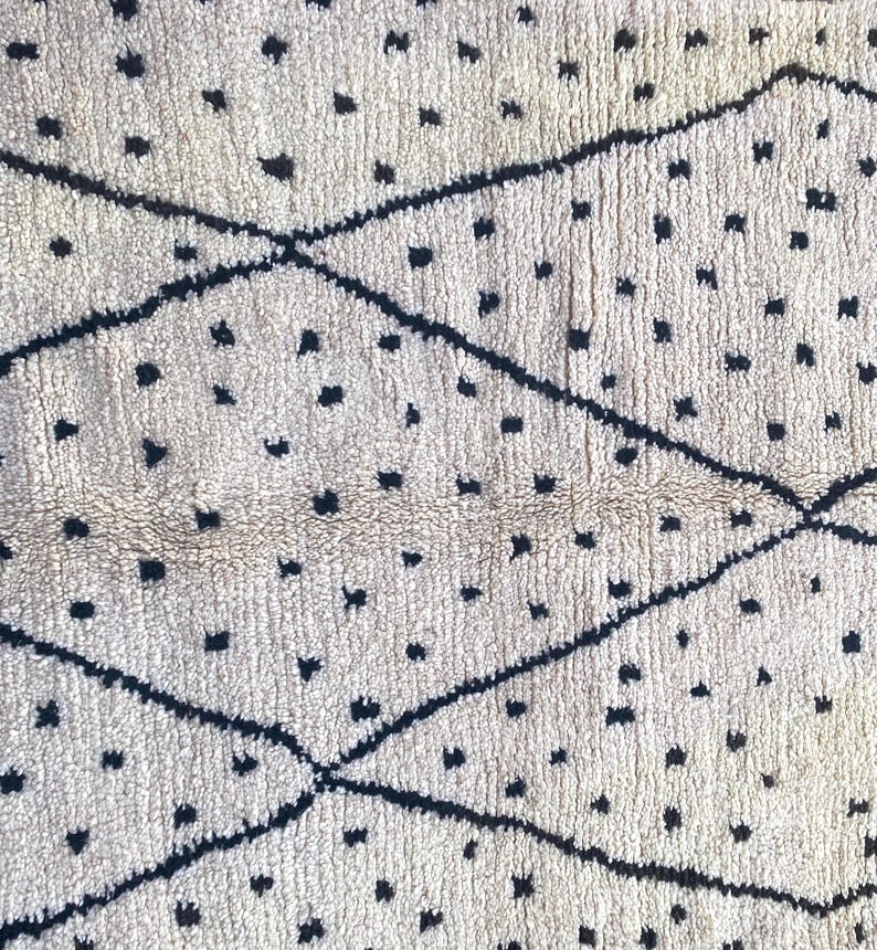 minimalist wool rug, handmade berber carpet, modern boho room decor, soft wool wall carpet, cozy neutral area rug, moroccan handmade rug, geometric wool design
