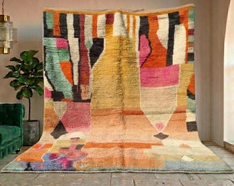 Authentic Moroccan Handwoven Rug from the Beni Ourine Tribe