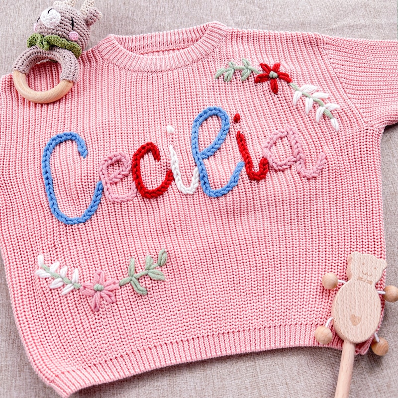 Custom Baby Sweater - Etsy