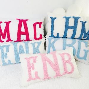 Custom Monogram Pillow Cover, Personalized Wedding Gift for Couple, Custom Monogram Gift, Initial Pillow