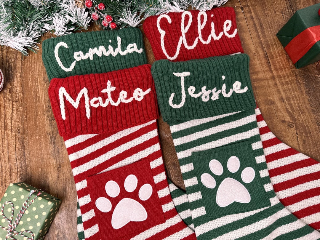 Custom Pet Stocking,custom EMBROIDERED Christmas Stockings ...