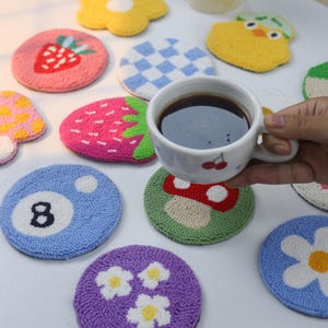 Car Coasters,Cute Car Accessories,Set of 2 Coaster,New Car Gift,Mother's Day gift,Cute Car Decor,Gift For Her,Coffee Coaster