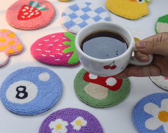 Car Coasters,Cute Car Accessories,Set of 2 Coaster,New Car Gift,Mother's Day gift,Cute Car Decor,Gift For Her,Coffee Coaster