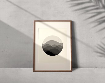Waterco Art Poster / Wall Art / Imprimible / Impresión digital / Decoración del hogar / Ilustración / Formas / 3D