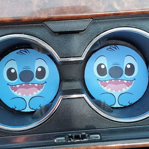 Happy Stich Stitch Car Accessories Car Decor Car Coasters Etsy