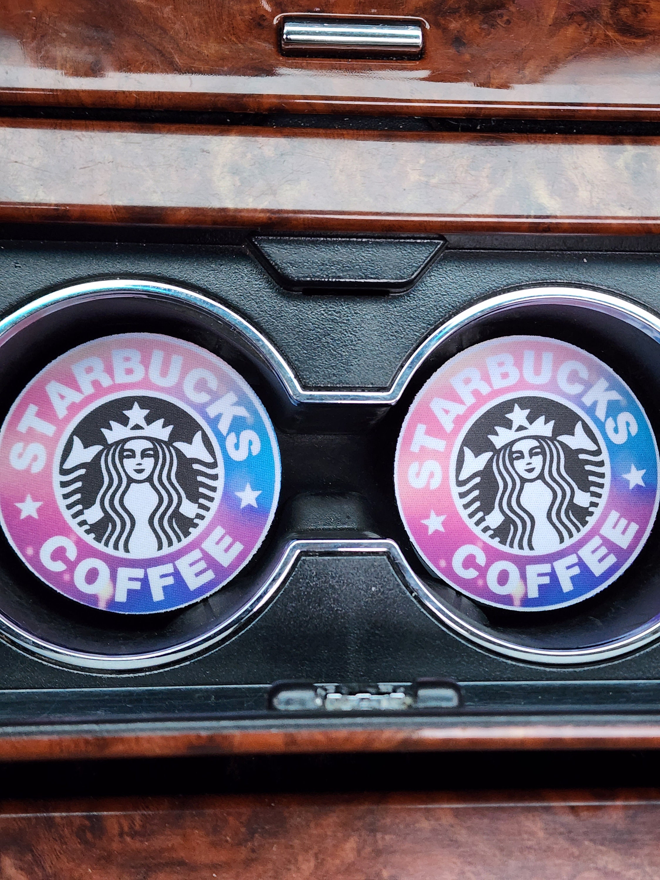 Cosmic, Starbucks Queen, Starbucks, Coffee, Car Accessories, Car Decor, Car  Coasters,coaster, Auto Decor, Gift for Her, Cup Holder 