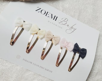 Hair clips hair pins bows 4cm | Per Unit