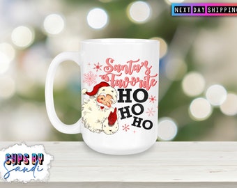 Santa's Favourite Ho Ho Ho 15oz Weihnachtstasse | Weihnachtsgeschenk