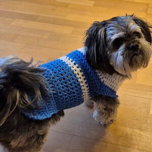 gehäkelter Hunde/Katzenpullover für kleine bis mittlere Tiere Bild 3