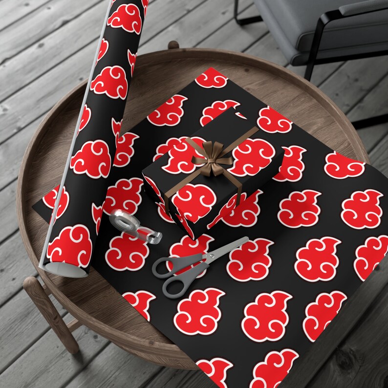 Anime Akatsuki Naruto Gift Wrap Papers Etsy