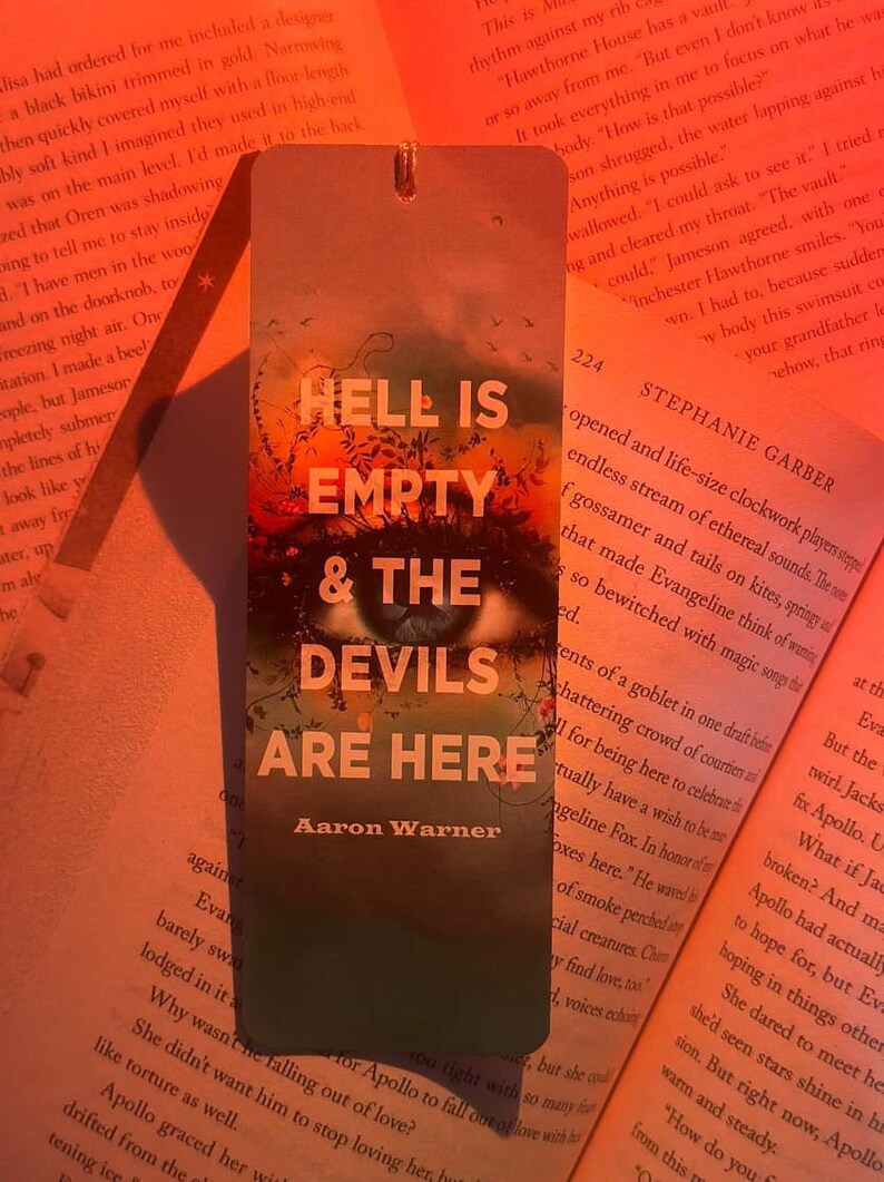 Ignite Me Bookmarks | LYHFML | Aaron Warner | Shatter Me Series - Etsy