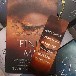 Shatter Me Bookmarks | Tahereh Mafi | Booktok - Etsy UK