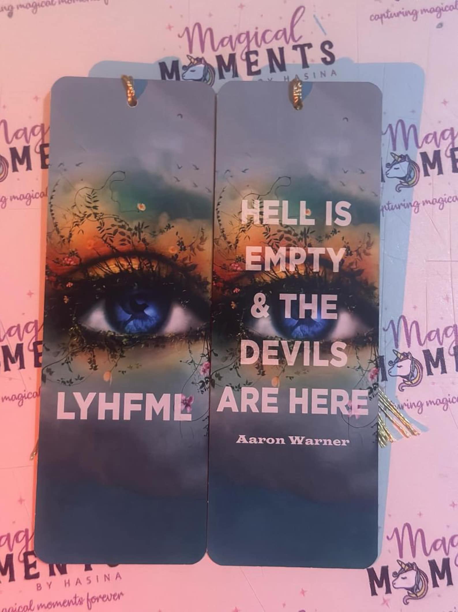 Ignite Me Bookmarks | LYHFML | Aaron Warner | Shatter Me Series - Etsy