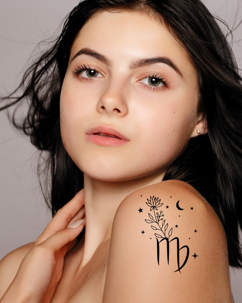 Virgo Tattoo Design Etsy