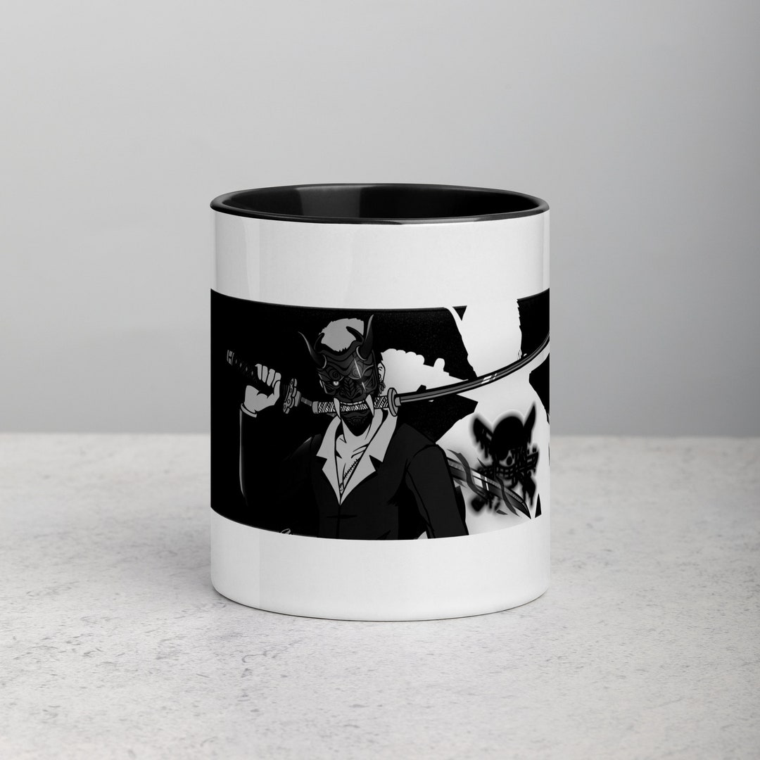 Roronoa Zoro White Glossy Color Mug One Piece Mug Coffee Etsy