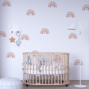 Watercolor Rainbows Stickers 2, Removable stickers, Wall decoration, Kids room decor, Children rooms decor, Rainbow decal,  decor A3