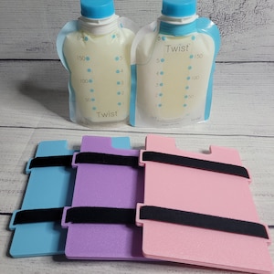 Twist Top Breastmilk storage bag Flatteners for Freezer | Freeze Breastmilk Flat | Breastmilk Storage | Freezer Flats