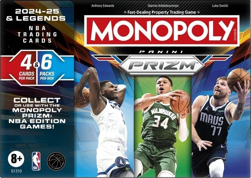 Panini Prizm Monopoly 2024-25 NBA Basketball Blaster Box - New Factory  Sealed - White Millionaire Inserts Box - Etsy Israel