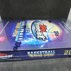 Topps Finest 2021 NBA Basketball Hobby Box Fabrik versiegelt Neu - 1 Chrom Autogramm pro Box