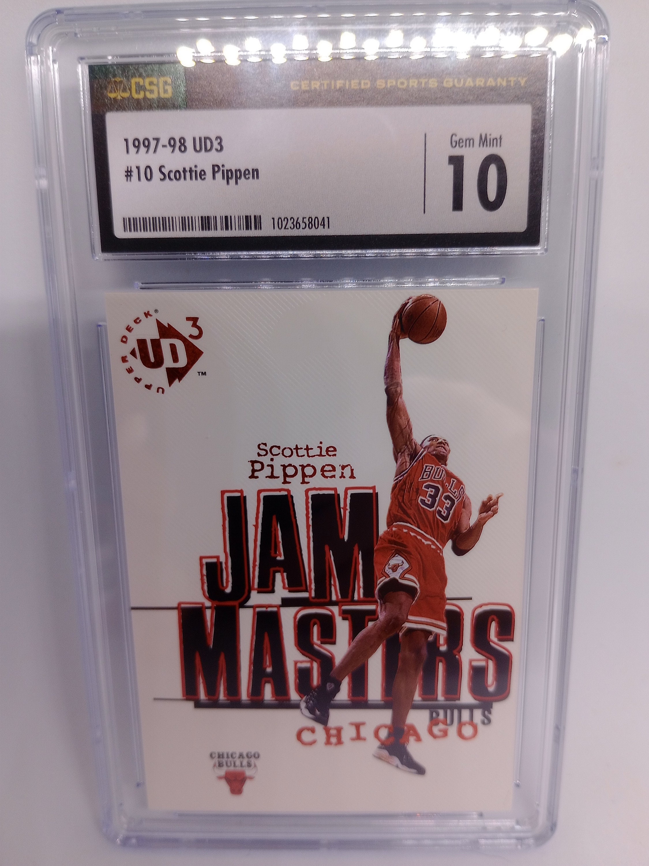 Scottie Pippen 1997-98 Upper Deck UD3 #10 Jam Masters Insert Card