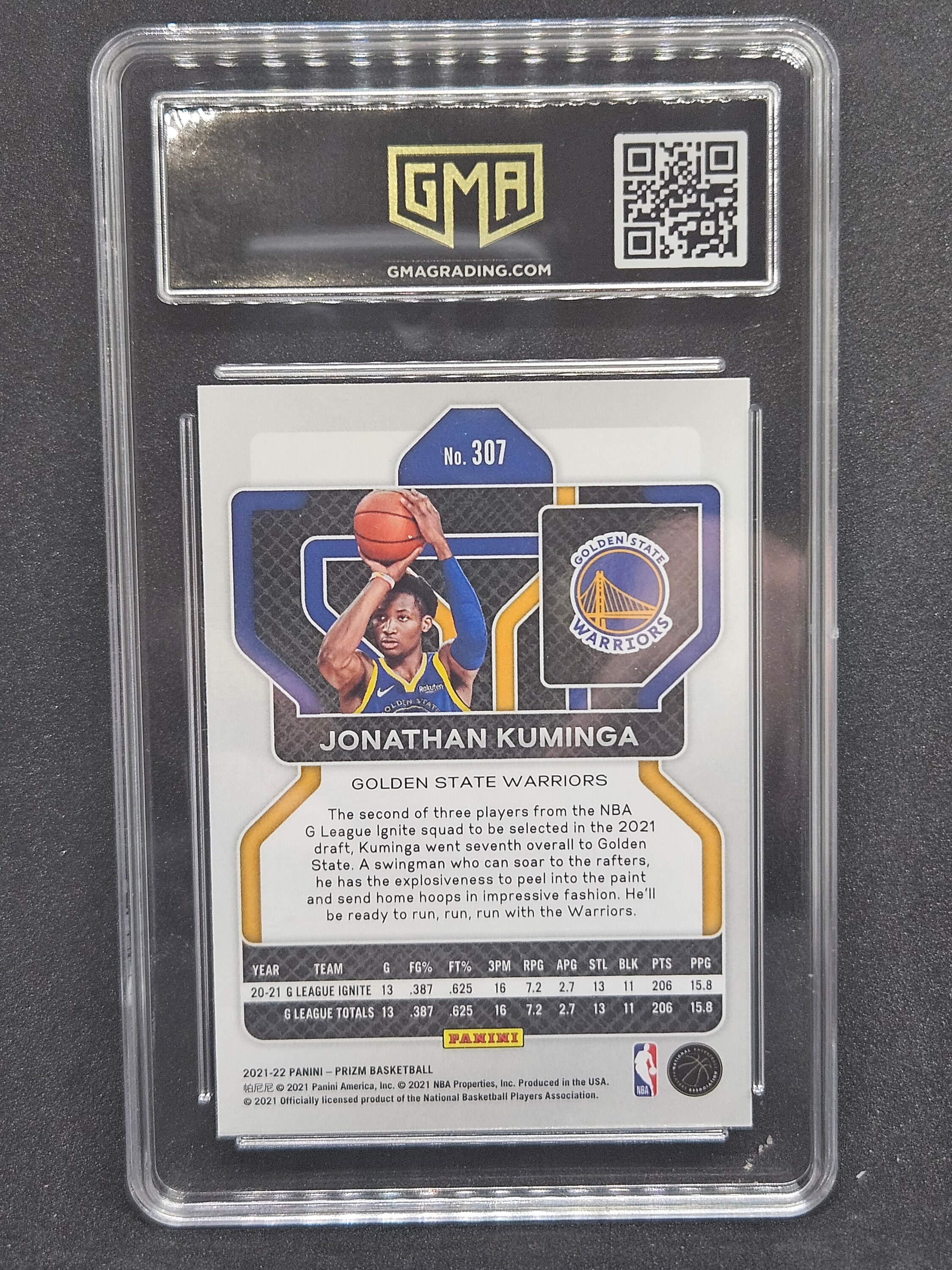 Jonathan Kuminga 2021-22 Panini Prizm #307 NBA Rookie Card