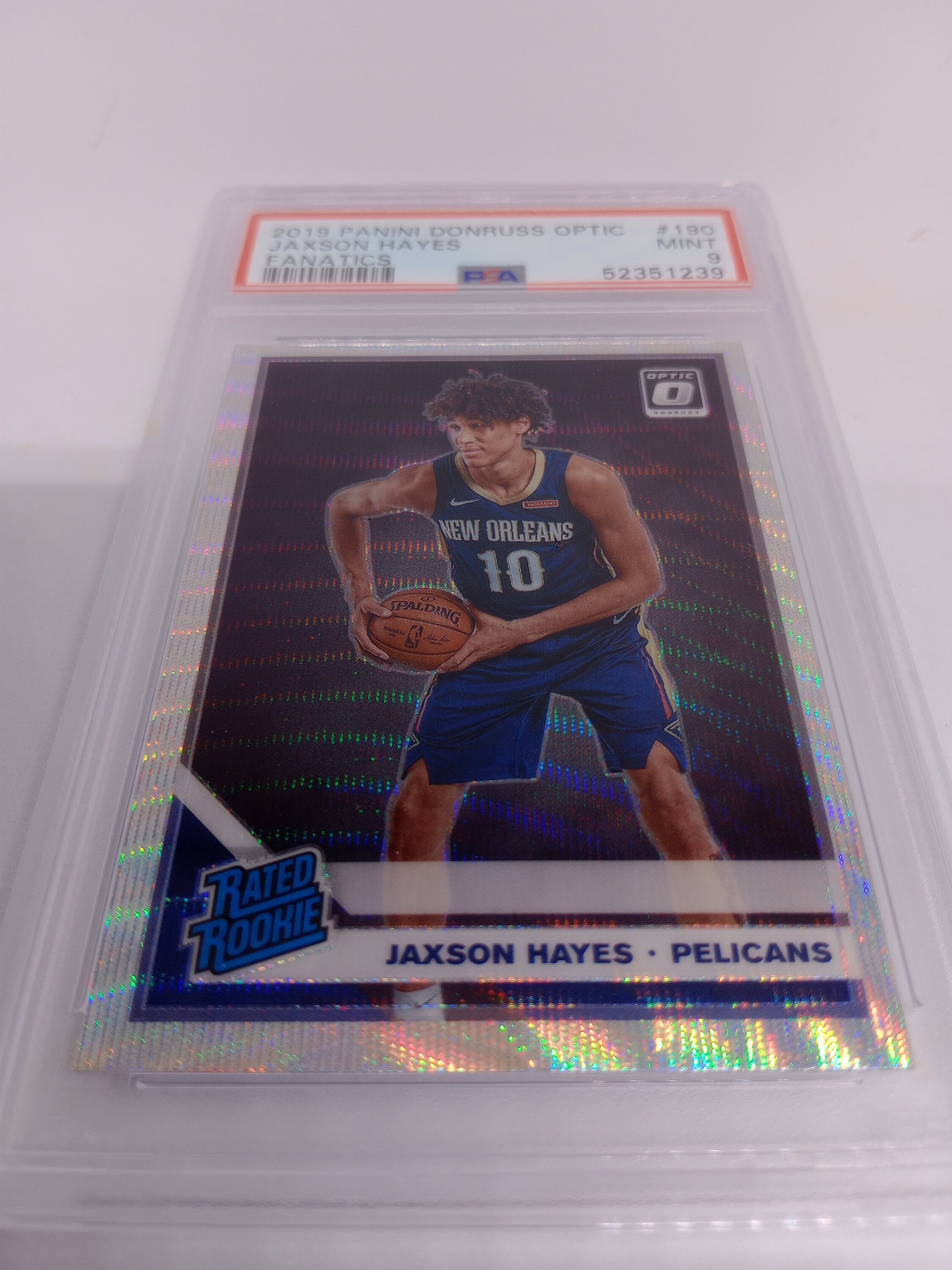 Jaxson Hayes 2019-20 NBA Panini Donruss Optic #190 Fanatics Prizm 