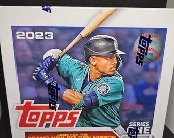 2023 Topps Series 1 MLB Baseball Monster Box - NEW - Golden Mirror Parallels & Inserts - 256 Cards - 1 Retail Insert Pack