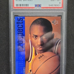 Kobe Bryant 1996 Upper Deck SP NbA Basketball #134 Rookie Card - Lakers RC - Premier Prospects - PSA 8 Graded
