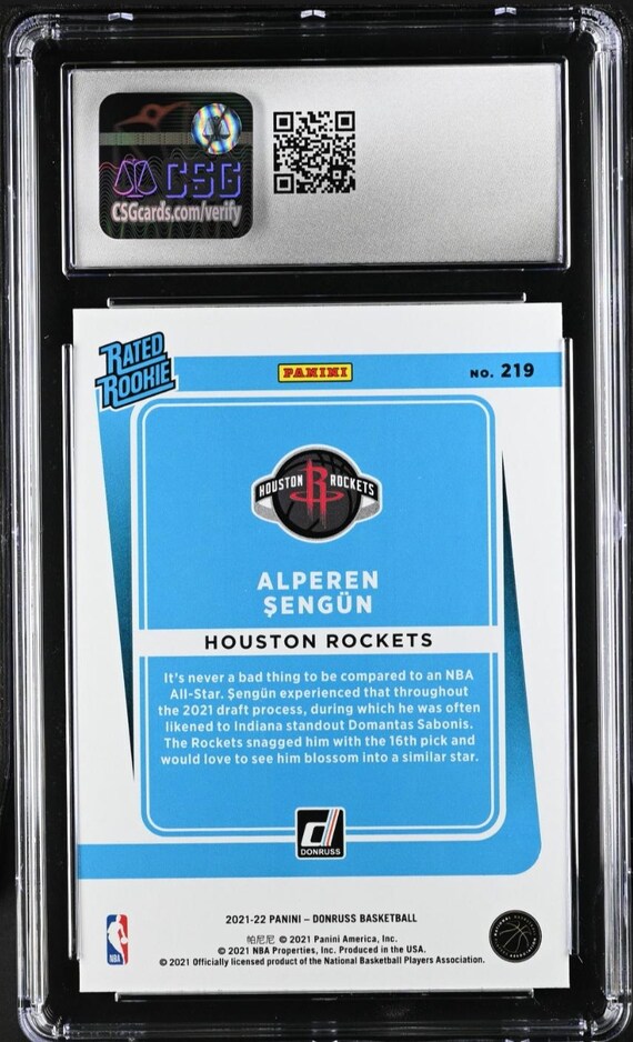 Alperen Sengun 2021 NBA Panini Donruss #219 Rated Rookie Holo