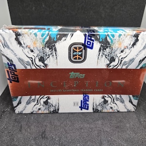 Caja de afición Topps Inception Overtime Elite 2021-22, nueva y sellada de fábrica (2 autógrafos por caja)