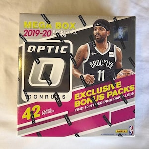 Caixa exclusiva para basquete da NBA Panini Donruss Optic 2019-20 - Novo, lacrado de fábrica - 10 Hyper Parallels/Prizms rosa