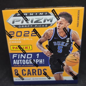 Panini Prizm Draft Picks 2022-23 NBA Basketball CHOICE Box Exclusive - New Factory Sealed - Guaranteed 1 Autograph & 1 Choice Rookie Card