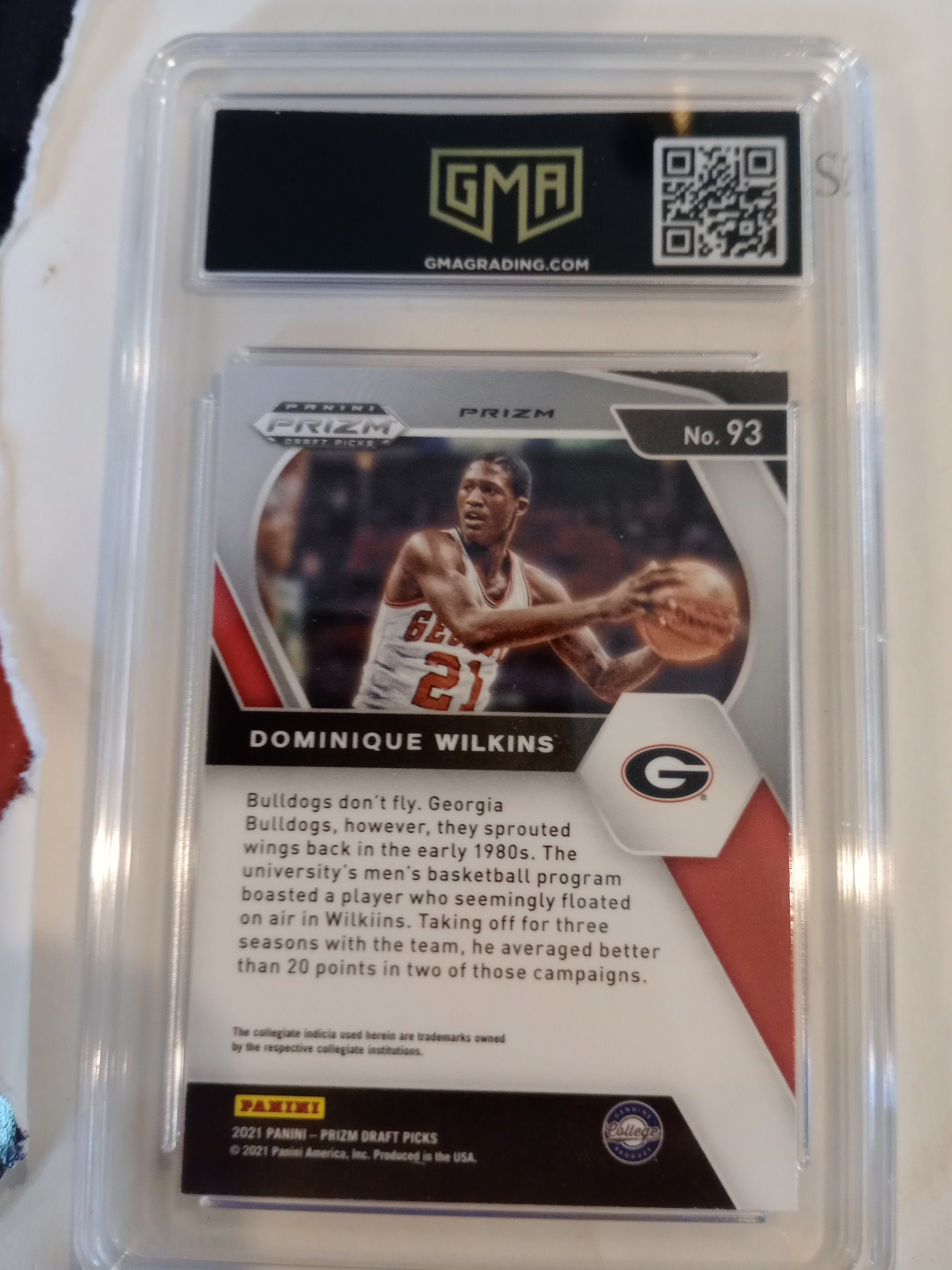 Dominique Wilkins 2021 Panini Prizm Draft Picks 93 Purple Wave 