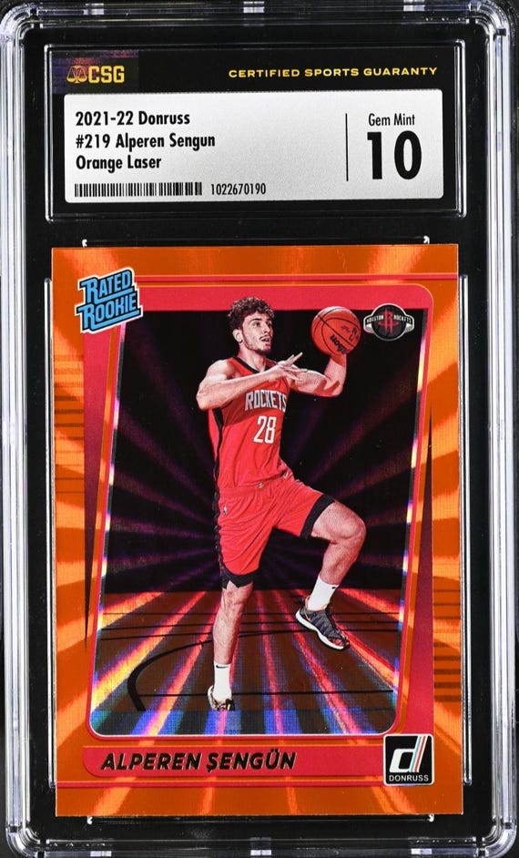 Alperen Sengun 2021 NBA Panini Donruss #219 Rated Rookie Holo