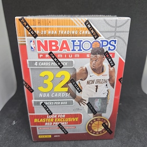 Panini NBA Hoops Premium Stock 2019-20 Basketball NBA Red Variation Blaster Box - Brand New - 8 Red Prizm Cards