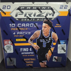 Panini Prizm Draft Picks 2022-23 NBA Basketball HOBBY Box Exclusive - New Factory Sealed - Guaranteed 4 Autographs & 4 Rated Rookie/Parallel